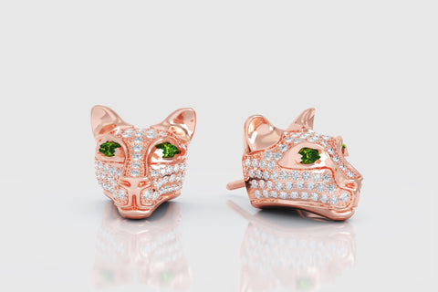 Panther Diamond Earrings - elbeu