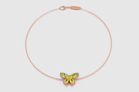 Butterfly Yellow Diamond Bracelet - elbeu